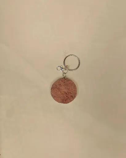 Circular note keychain 